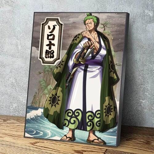 Canvas Modular Poster Roronoa Zoro One Piece Home Decor Anime Cool Paintings HD Printed Living Room Pictures Frame Wall Artwork