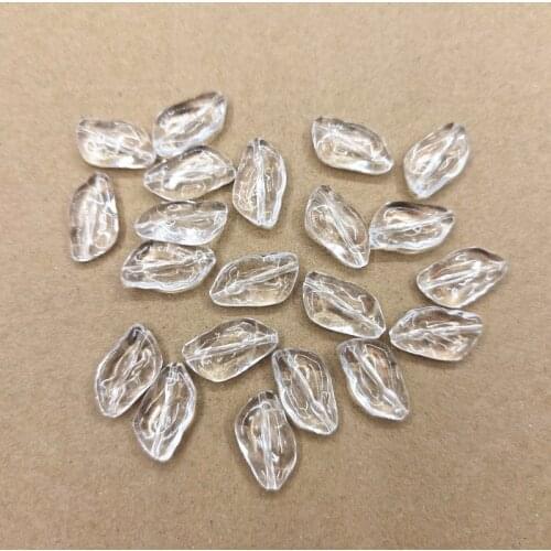 New Arrival! 20x11mm 750pcs Clear Acrylic Leaf-shape beads for Handmade Necklace Earring DIY Parts,Jewelry Findings & Components