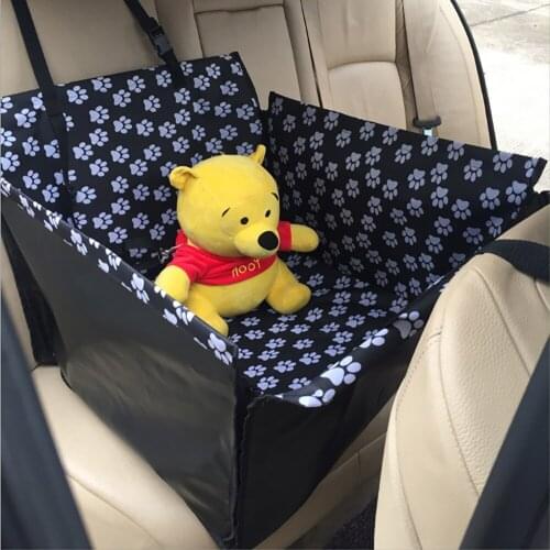 Single Dog Carriers Waterproof Rear Back Pet Dog Car Seat Cover Mats Hammock Protector with Safety Belt Transportin Perro