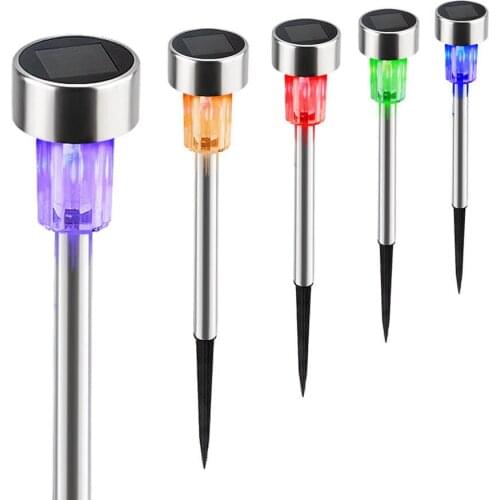 Outdoor Garden LED Solar Light Landscape Path Spot Lights Waterproof Yard Lamp Decoration Solar Patio Powered Path LightsSCIE999