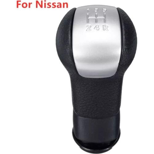 6 Speed Gear Shift Knob for NISSAN QASHQAI I J10 X-trail 2006-2013 QASHQAI II MT Car Hanlball Accessories