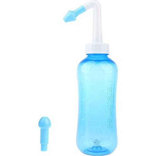 Manual 500ml Nasal Rinsing Bottle Nasal Irrigation Neti Pot Nose Wash System for Individual Daily Nose Care