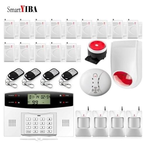 SmartYIBA 99 Wireless 4 Wired Zones GSM Alarm System Alarmas With Home Security Intruder Alarm Kits Alarmes For House Safety