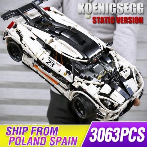 Mould King High-Tech Koenigsegged Super Sports Racing Car Model City Racer MOC 4789 Racing Car Building Blocks Bricks Toys