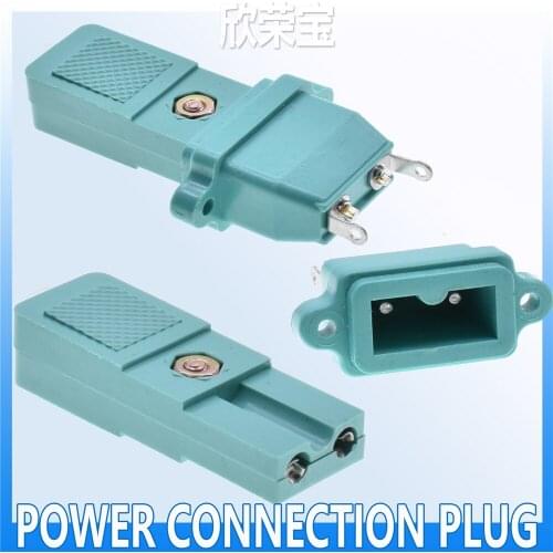 5pcs small two-wire electric screwdriver plug 2-core power socket DC power plug connector 2 pins green small two-wire plug CZ-20