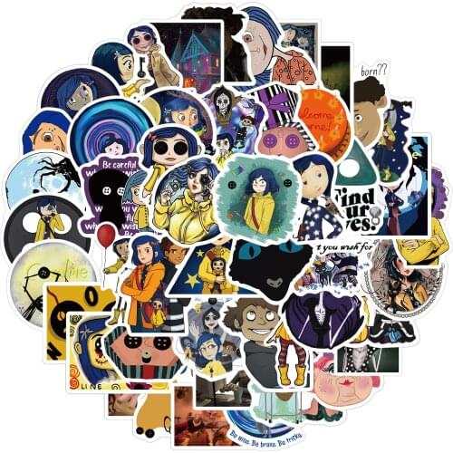 50pcs Horror Movie Ghost Mother Graffiti Stickers Creative Notebook Motorcycle Trunk Waterproof Stickers