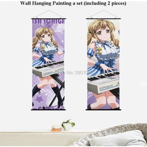 Girl anime bang dream! Hanging Wall Scroll Painting picture 50cmx150cm Toyama Kasumi Saya Yamabuki Poster 40cmx100cm Home