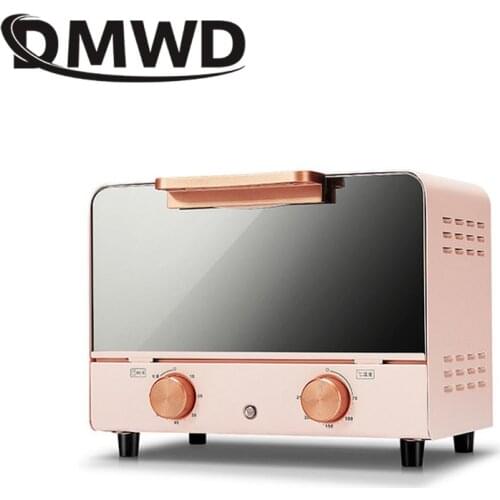 DMWD 10L Mini Intelligent Electric Oven Multi-function Automatic Timing Baking Cake Bread Pizza Baking Machine Toaster EU US