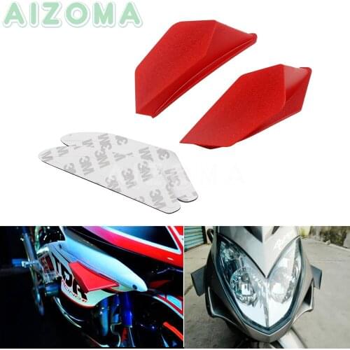 2X Motorcycle Dynamic Wing Kit Scooter For Kawasaki Yamaha Suzuki Honda NC750 NC700 CBR CB Universal Winglet Decoration Sticker