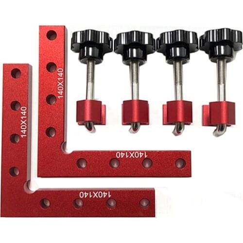 140mm Right Angle Clamp Fixing Clips Adjustable Corner Clamping Woodworking Hand Tool Furniture Repaire Photo Reinforcement