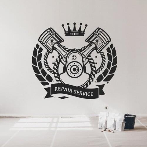 Best Selling Car-Auto Service Wall Sticker Car Service Garage Workshop Decal Wall Art Decoration A001387