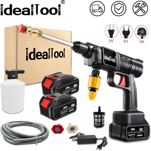 Cordless High Pressure Washer Spray Water Gun Car Wash Pressure Water Nozzle Cleaning Machine for Makita 18V Battery