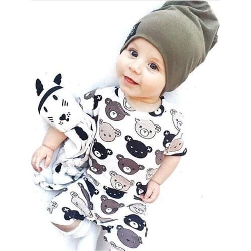 New Fashion Beach Style Summer Baby Boys Romper Short Sleeve Gentleman Infant Jumpsuit Newborn Boy Formal Clothes