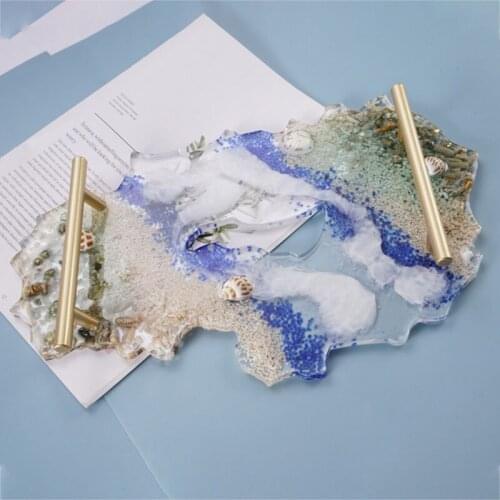 Crystal Epoxy Resin Mold Fruit Plate Tray Casting Silicone Mould DIY Crafts Jewelry Making Tools Drop Shipping