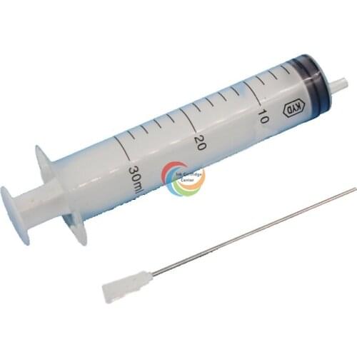 CISSPLAZA 10pcs 30ML syringe injector for refilling ink CISS CIS with 10cm long needle free shipping
