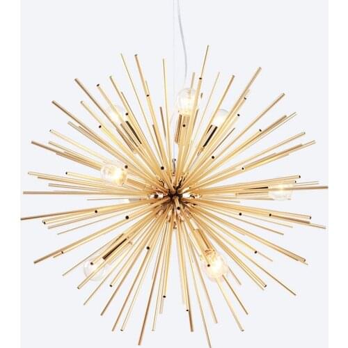 Nordic luxury Hanging Lamps Pendant Lights Living golden Artistic LED lighting Industrial Luminaria Modern Room Home Decoration