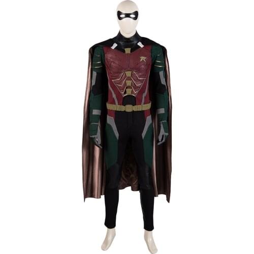 Superhero Titans Robin Cosplay Costume Nightwing Men Adult Halloween Anime Cosplay Attack on Titan