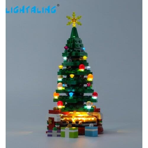 Lightaling Led Light Kit For 40338 Christmas Tree Building Blocks Set Decorative Accessories