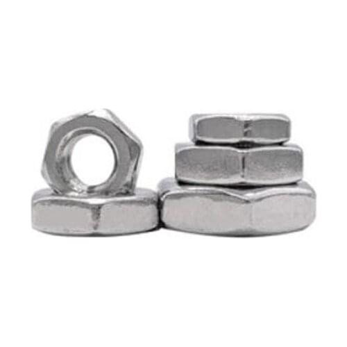Thin nut UNC UNF 1/4-7/8 inch 304 stainless steel hex clockwise thin thickness bolt fastener