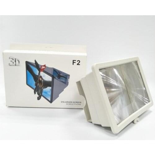F2 Mobile Phone 3D Movie Screen Enlarge Magnifier Projector For Smart Phone Screen Amplifier