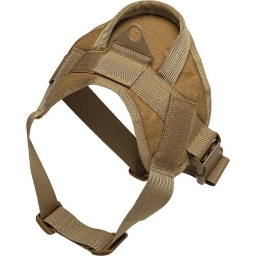 Breathable Adjustable Pet Outdoor Walking Training Hunting Police Army Safety Molle Tactical Dog Harness Vest