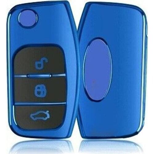 For Ford Fiesta Focus Car Key Chain Protective Shell Remote Replacement 3 Button Accessory