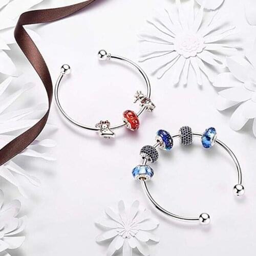 Ball Closure Adjustable Wire Blank Bracelet Expandable Bangle DIY Jewelry Making LX9E