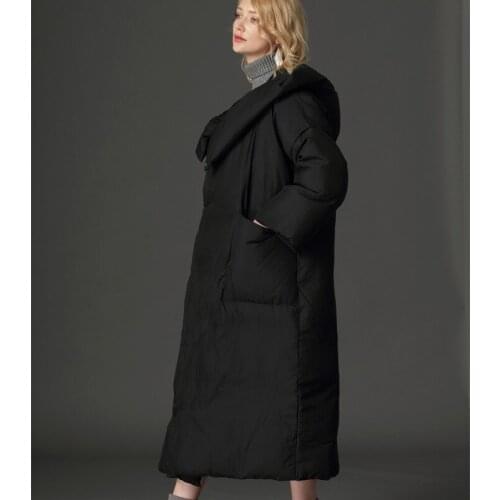 90% white duck down women winter coat long hooded plus size warm female jacket 2020 7XL lym_0017 kj3026