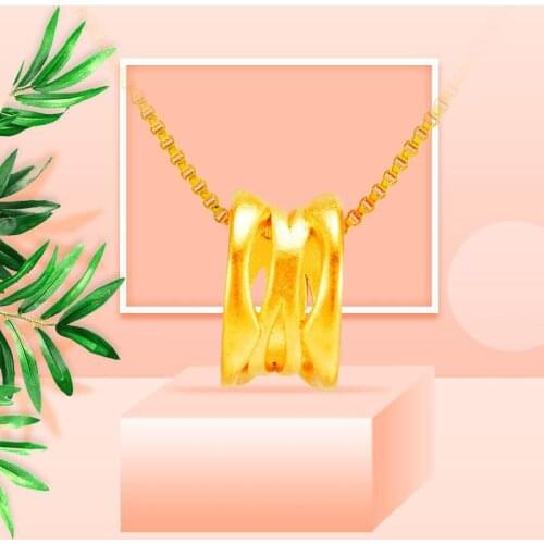 Pendant Necklaces for Women Hollow Irregular Cylinder Choker Necklaces 24K Gold Plated Women Chain Necklaces Birthday Jewelry