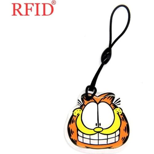 UID S50 1K 13.56Mhz Rewritable Changeable Card Keyfob Cartoon Dropping Glue Keychain Badge Token Tag Access Control Card 1pcs