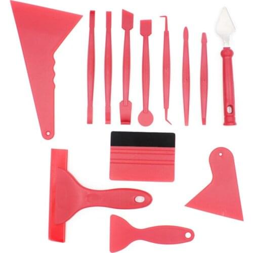 13pcs Car Tools Window Film Tint Tool Kit Car Vinyl Wrap Film Squeegee Scraper Tools Car Accessories
