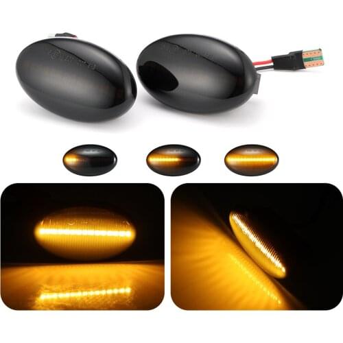 2pcs For Mercedes Benz Smart W450 &W452 A-Class W168 Citan W415 Vito W639 W447 Dynamic LED Car Side Marker Lights