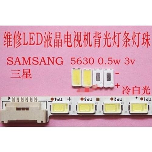200piece/lot FOR Samsung kangjia led LCD TV backlight laminated diode 5630 lamp bead 3V 0.5 watts NEW