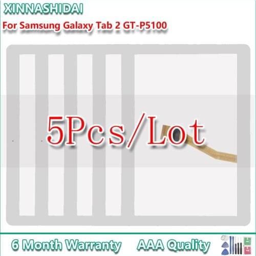 5Pcs/lot 10.1'' For Samsung Galaxy Tab 2 GT-P5100 P5100 P5110 N8000 Touch Screen Panel Digitizer