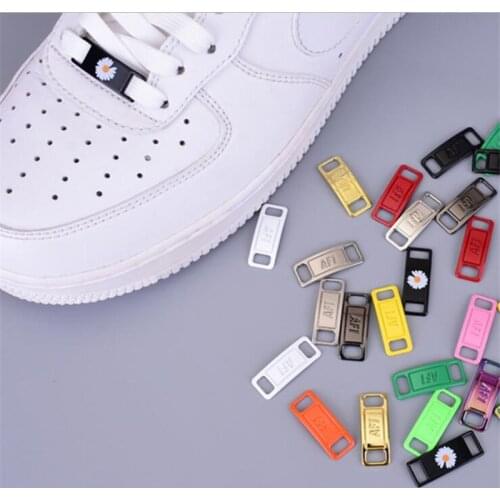 2pcs/pair AF1 Shoelaces buckle Shoelace Buckle Metal Shoelaces Accessories Metal Lace Lock DIY Sneaker Kits Metal Lace Buckle