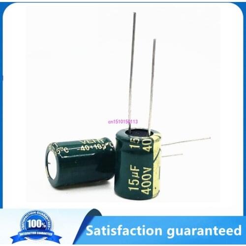 5-200pcs/lot 15UF high frequency low impedance 400V 15UF aluminum electrolytic capacitor size S112 20