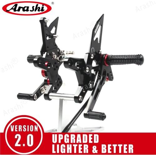 Arashi For KAWASAKI NINJA ZX6R 2005 - 2019 Footpegs Rearset Adjustable Footrest Foot Pegs ZX-6R ZX 6R 2006 2007 2008 2009 2010