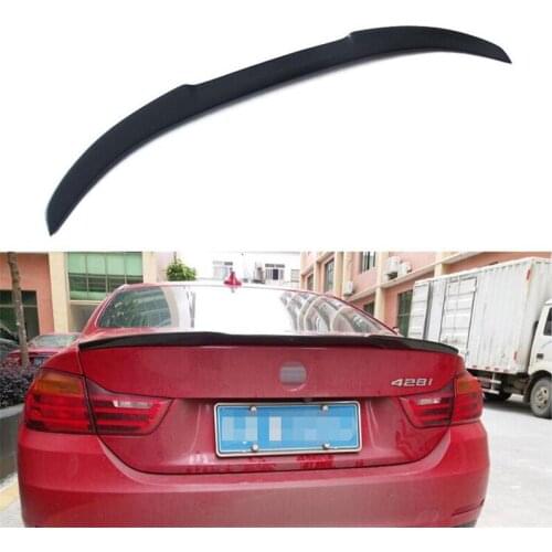 CEYUSOT FOR Real Carbon Fiber Car Spoiler BMW 4-Series F32 BMW4 2door Sedan Wing Tail Fin Refit P/FD Style Accessories 2014-2020