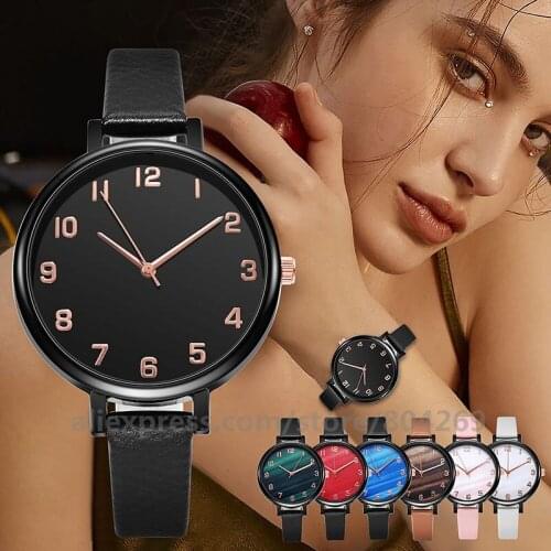 Casual Women Watch Fashion Luxury Ladies Quartz Wrist Watch Leather Band Female Clock Hot Sale Women Dress Wristwatch