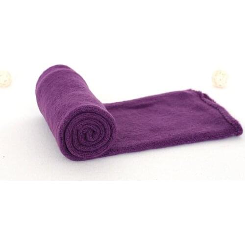 Stretch Baby Wrap Jersey Knit Wrap Newborn Photo Props Sweater Fabric Swaddle Blanekt Layering Backdrop Purple Basket Stuff