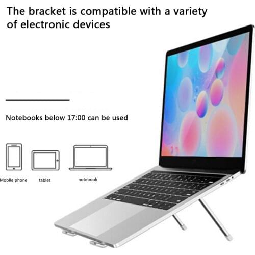 Flexible Folding Aluminum Alloy laptop bracket Ergonomic Foldable Portable height Adjustable Laptop Mount