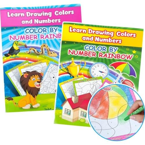 Baby Learn Drawing Colors and Numbers Color By Number Coloring Books Book for Kids and Educational Activity Books for Kids