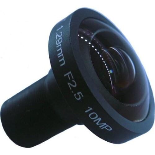 New 1.29mm 10MP 185 Degrees Wide Angle Fisheye Lens for Sport Camera M12 Mount