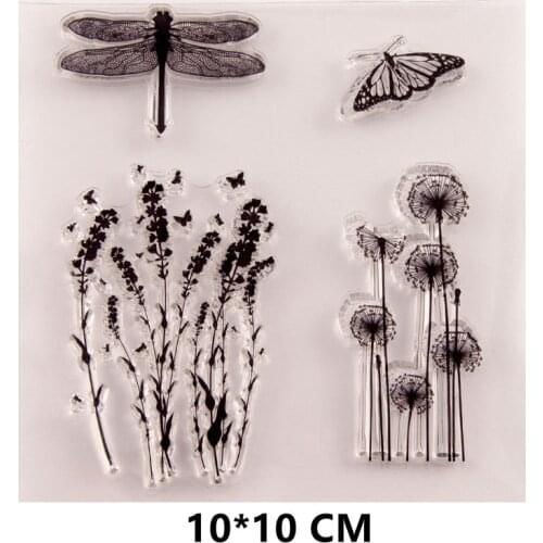2021 New Dragonfly Clear Stamps DIY Scrapbooking Craft Supplies Rubber Silicon Seals Card Album Hobby ink pad Stamping