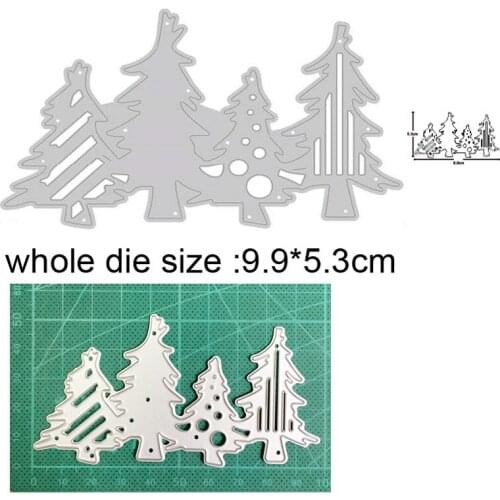 Christmas Tree Border metal dies Cutting Dies Stencils for DIY Scrapbooking dies Album Card Making Embossing Die Cut craft dies