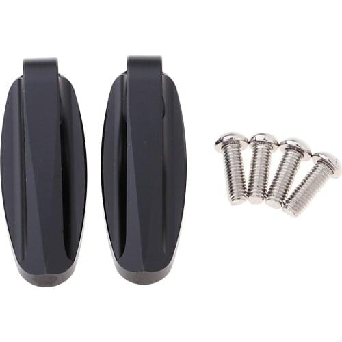 Pair CNC Motorbike Rear View Mirror Mount Extender Adapters Holder 15mm Left Right