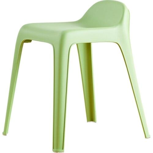 Plastic stool thickened adult household dining table high bench Nordic creative equal position stool Restaurant Chair