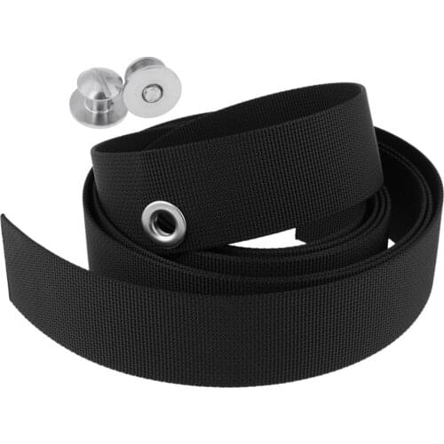 Pack 2 Scuba Diving Backplate Book Screws & Webbing Strap Belt Gear Equipment