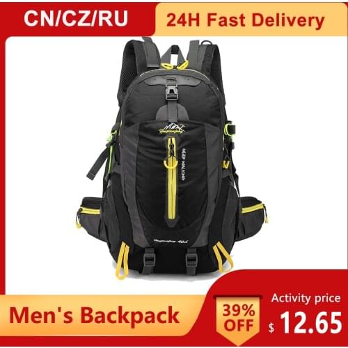 40L Waterproof Bicycle Travel Bag Man Backpack Camping Mens Shoulder Bag Trekking Hiking Tourism Bags For Women Bicycle Bags