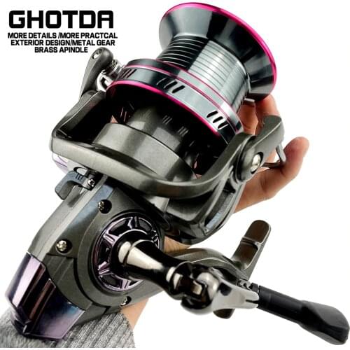 Spinning Reel 20-30KG Max Drag Power Fishing Reel for Bass Pike Fishing 9000 10000 12000